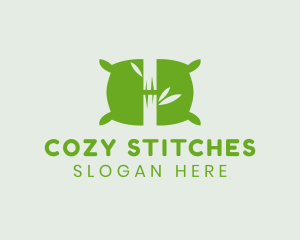 Green Bamboo Pillow logo design