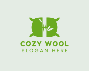 Green Bamboo Pillow logo design