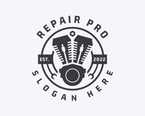 Mechanic Engine Repair logo design