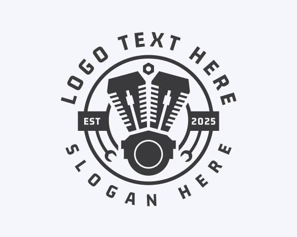 Engine - Mechanic Engine Repair logo design