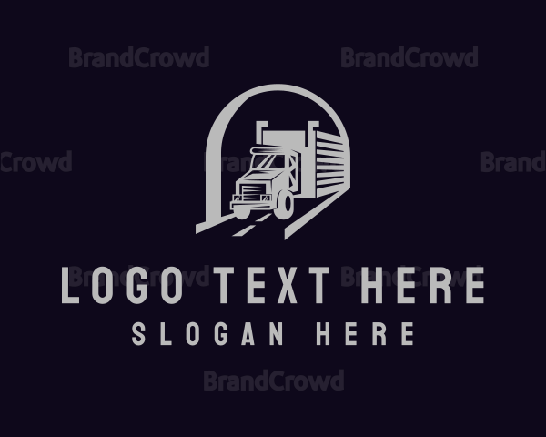 Delivery Truck Logistics Logo