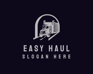 Delivery Truck Logistics logo design