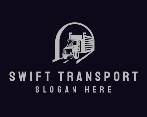 Delivery Truck Logistics logo design