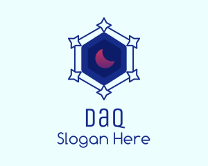 Palm Reader - Star Hexagon Moon logo design