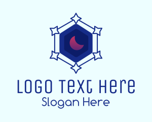 Star Hexagon Moon Logo