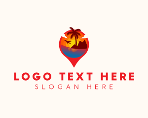 Palm Tree - Tourism Travel Agency logo design