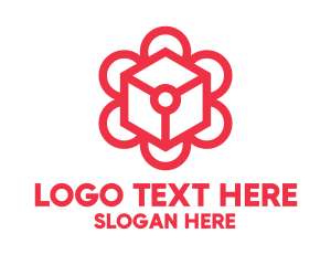 red and white brand logo