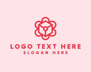 Database - Tech Flower Enterprise logo design