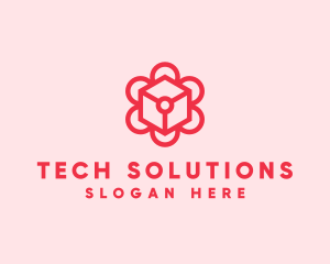 Tech - Tech Flower Enterprise logo design
