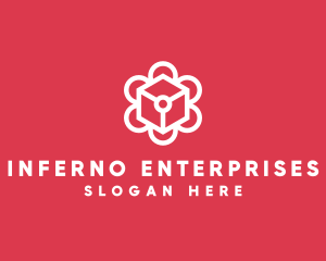 Tech Flower Enterprise logo design