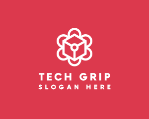 Tech Flower Enterprise logo design