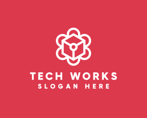 Tech Flower Enterprise logo design