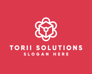 Tech Flower Enterprise logo design