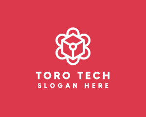 Tech Flower Enterprise logo design