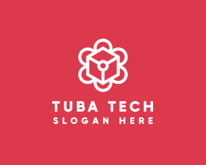 Tech Flower Enterprise logo design