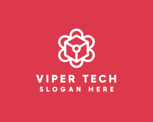 Tech Flower Enterprise logo design