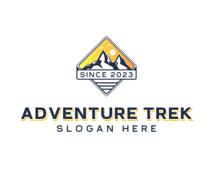 Trekking - Trekking Travel Mountain logo design