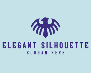 Silhouette - Flying Eagle Silhouette logo design