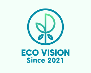 Eco Leaf Plant logo design