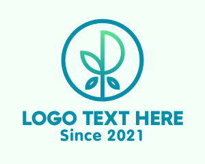 Garden Care - Eco Leaf Plant logo design