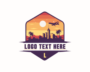 Plane - City Travel Vacation logo design