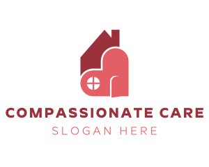 Caring - House Heart Charity logo design