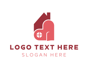 Shelter - House Heart Charity logo design