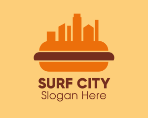 Hot Dog Building City  logo design