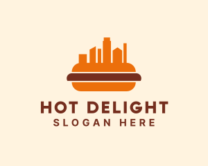 Hot Dog - Hot Dog Building City logo design