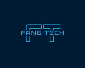 Neon Cyber Tech logo design