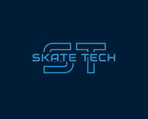 Neon Cyber Tech logo design