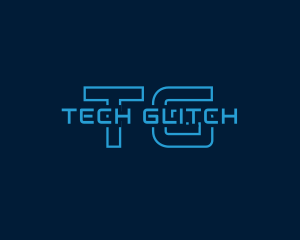 Neon Cyber Tech logo design