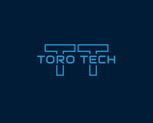 Neon Cyber Tech logo design