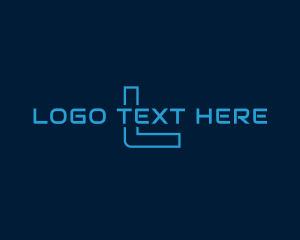 Neon Cyber Tech Logo