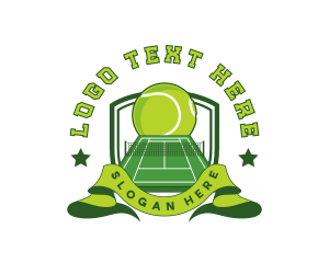Badge - Tennis Sports Tournament logo design