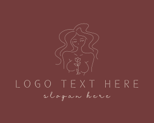 Stripper - Natural Sexy Female logo design