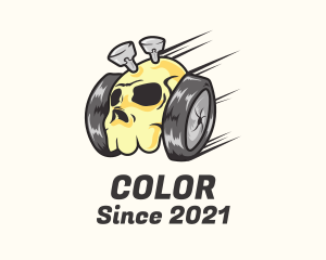 Auto Garage - Fast Skull Wheels logo design