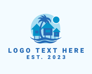 Getaway - Beach Vacation House logo design
