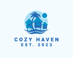 Beach Vacation House logo design