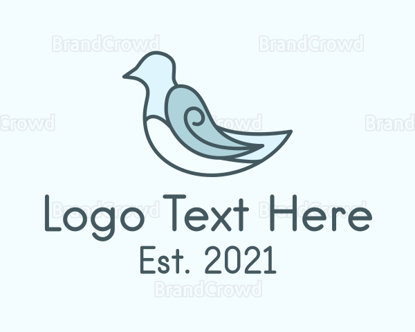 Aviary Dove Bird Logo
