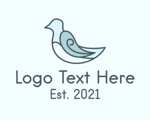 Pigeon - Aviary Dove Bird logo design