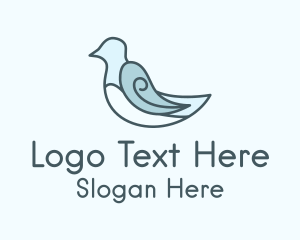 Aviary Dove Bird Logo