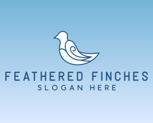 Aviary Dove Bird logo design