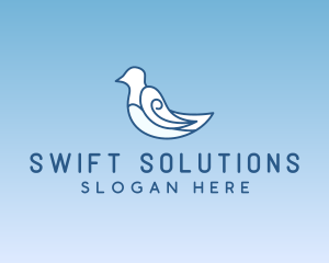 Aviary Dove Bird logo design