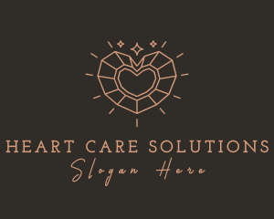 Precious Heart Gem logo design