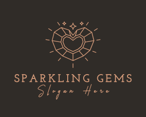 Precious Heart Gem logo design