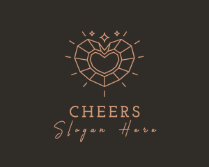 Upscale - Precious Heart Gem logo design