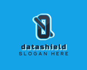 Data - Digital Letter Q logo design