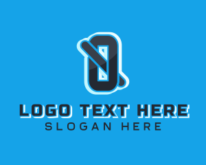 Number - Digital Letter Q logo design