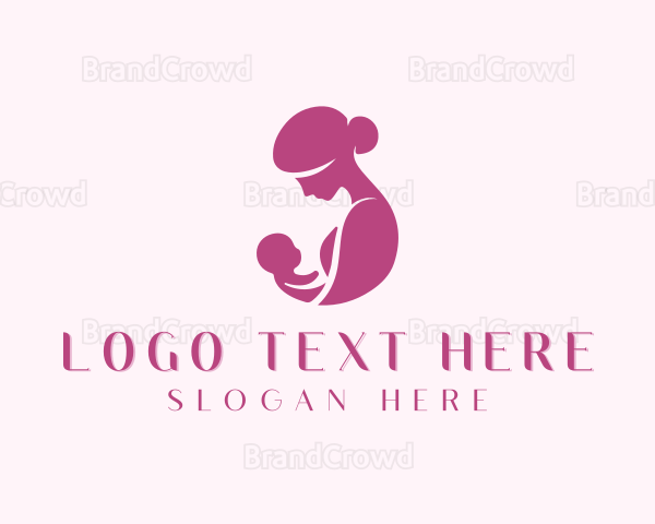 Infant Mother Pediatrician Logo